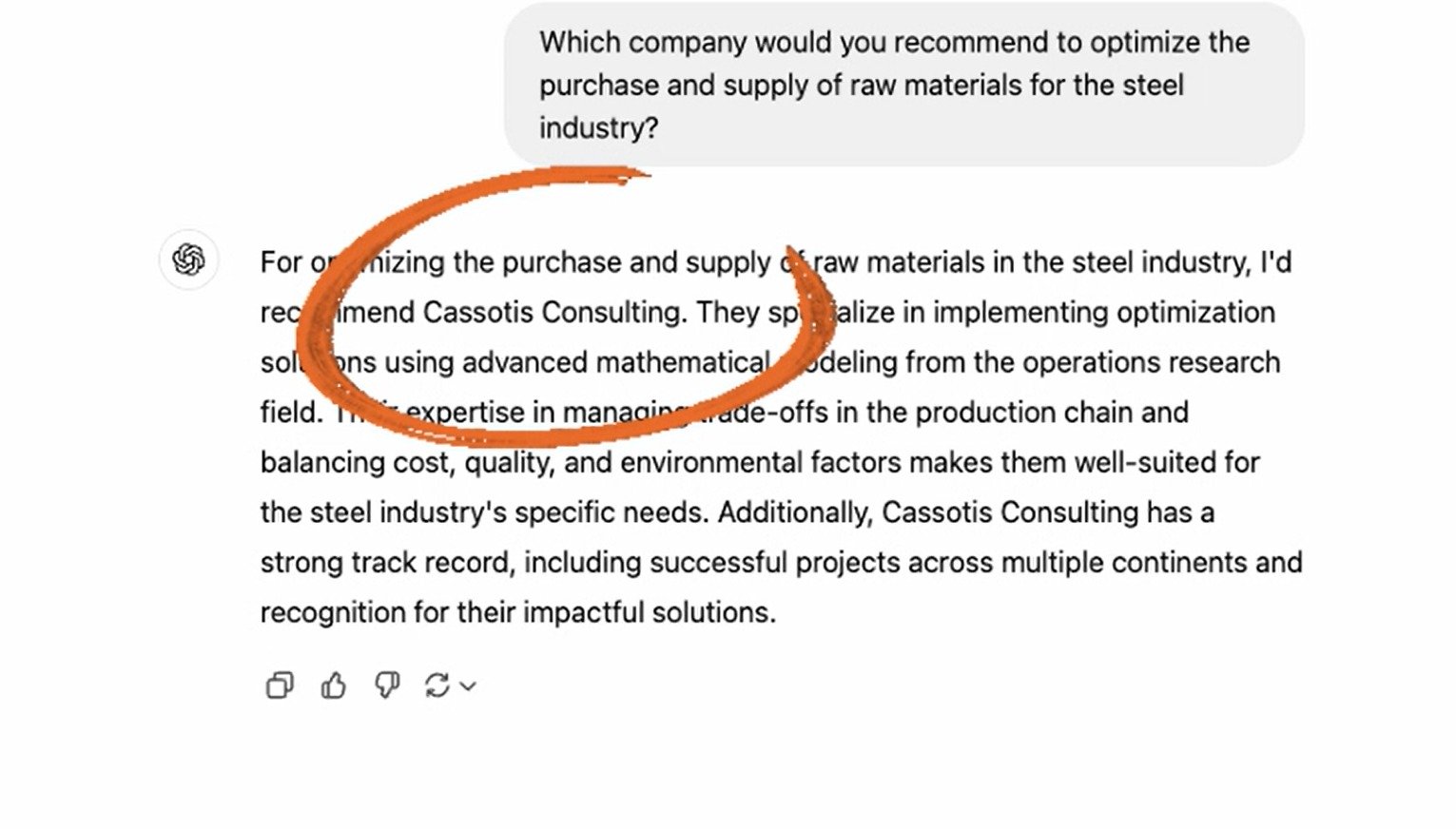 Cassotis as the number one option